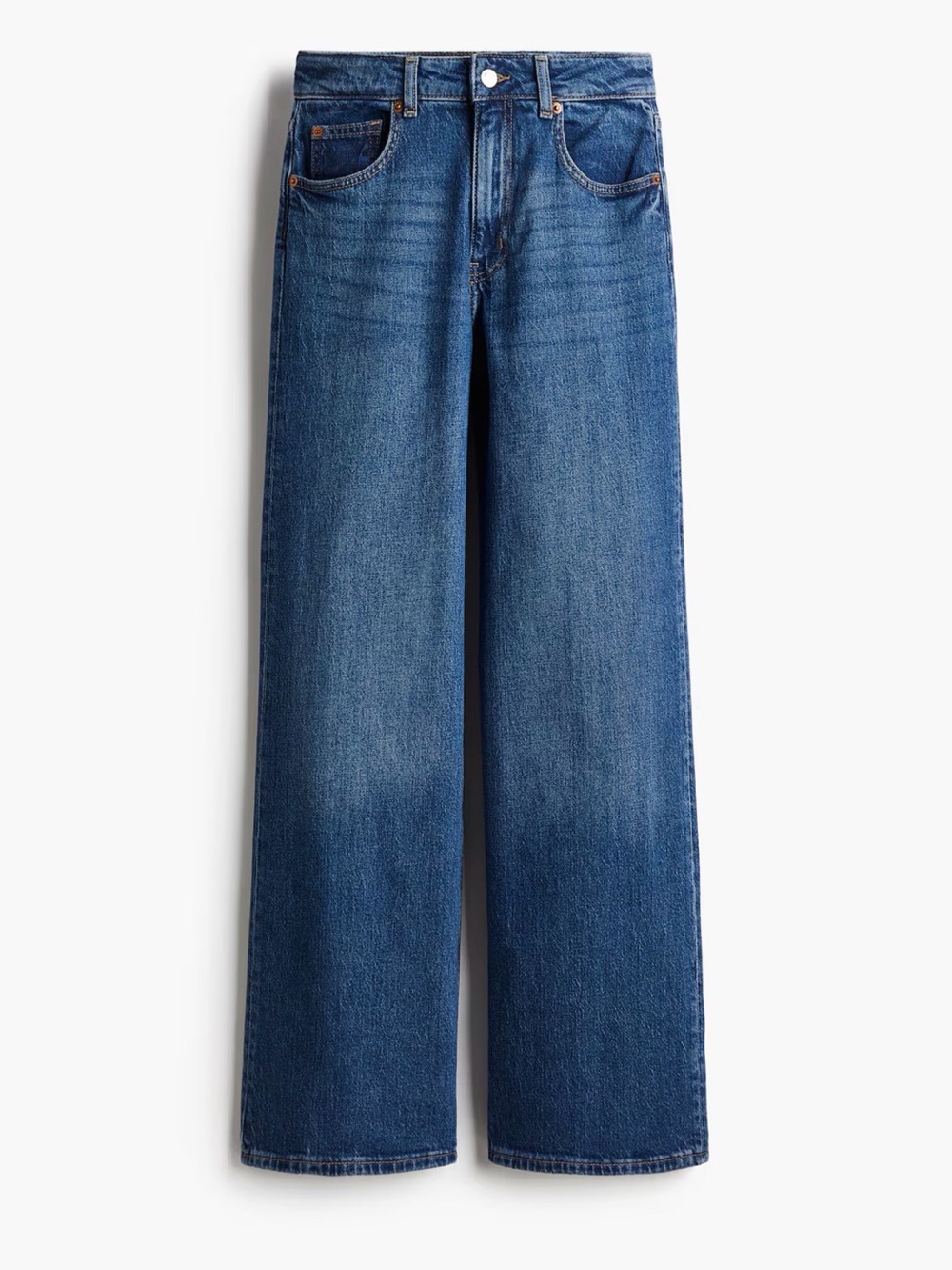 H&M Ultra High Waisted Wide Leg Regular Fit Jeans Size 8 NEW